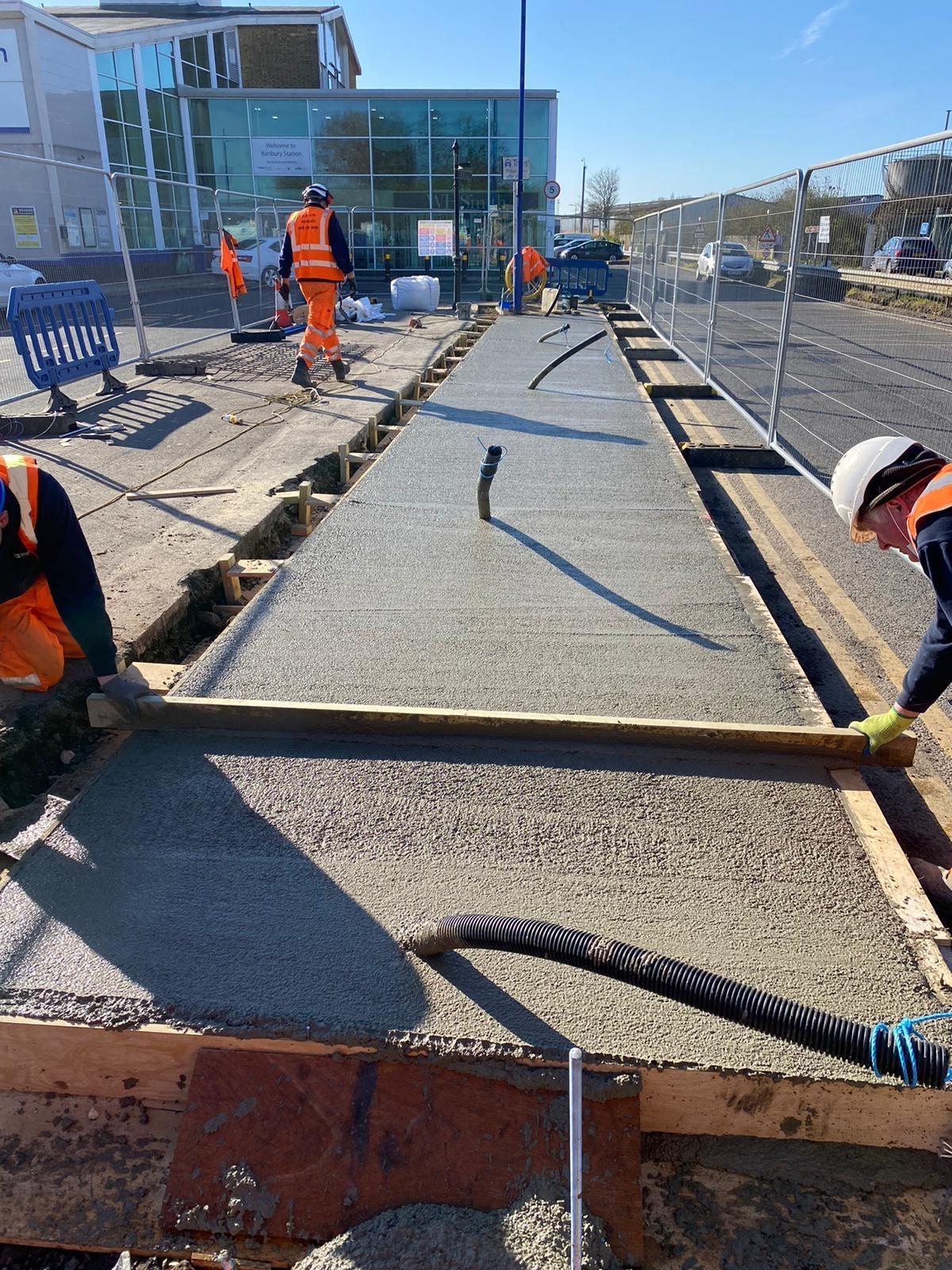 Pavement and civil engineering works at Banbury Station — Elm Site Services