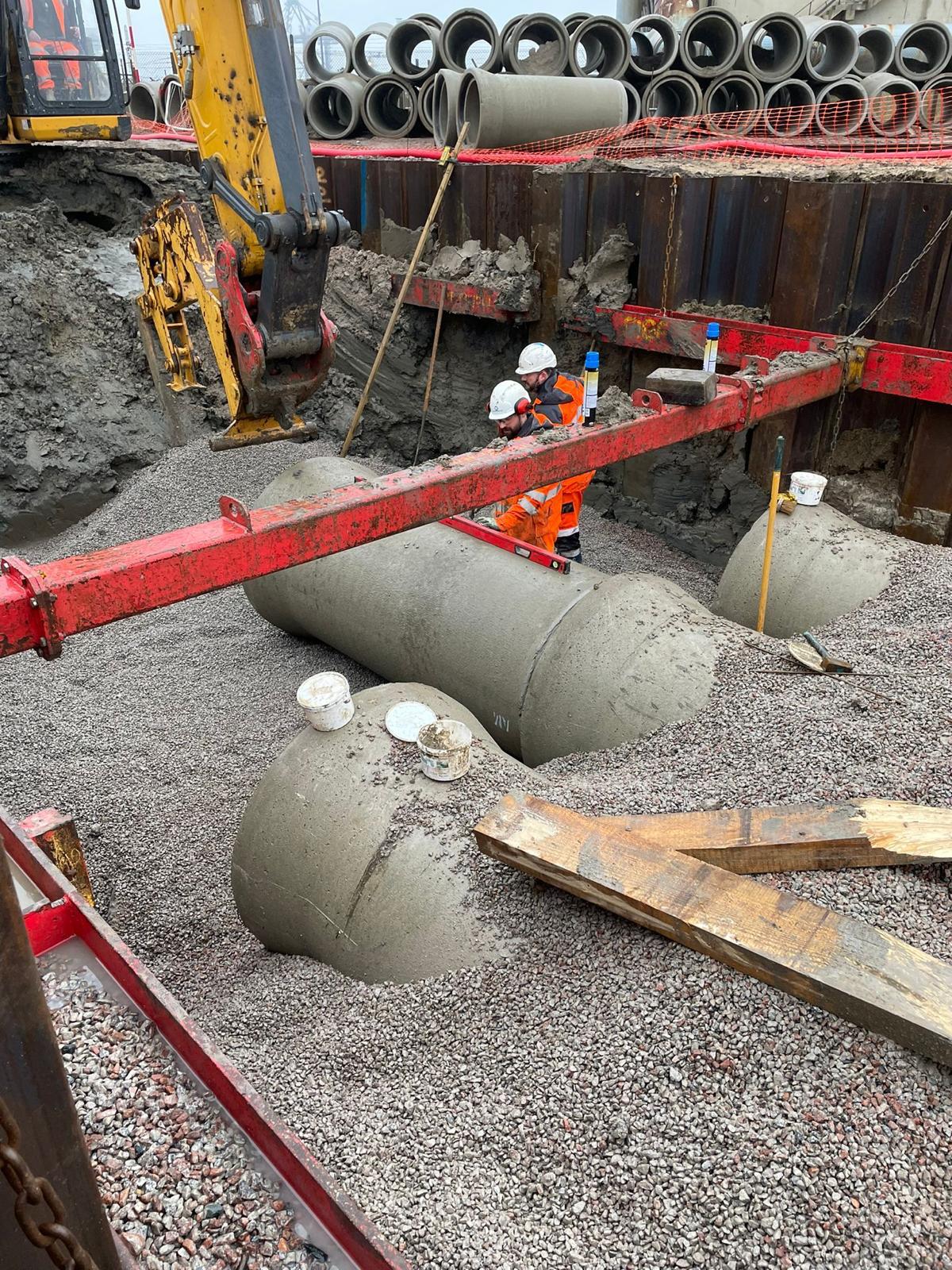Civil engineering construction on a UK site — Elm Site Services