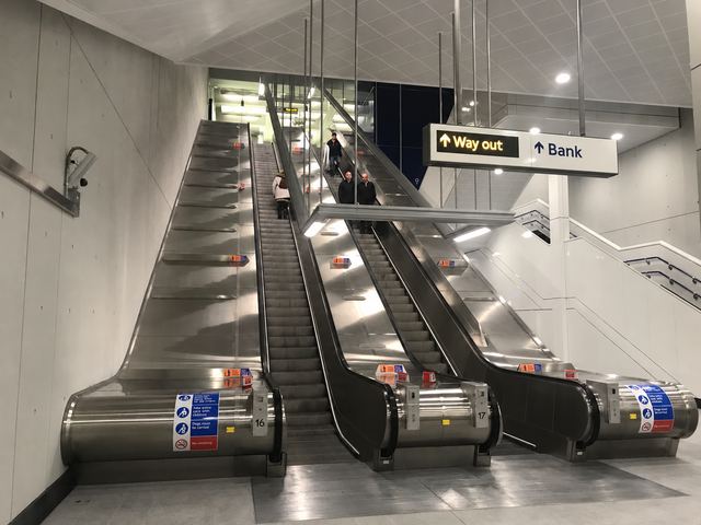 Bank Station Waterloo and City Line escalators — Elm Site Services