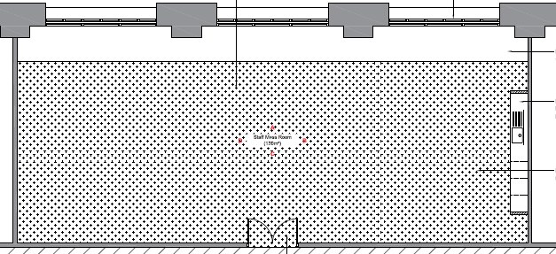 King's Cross Station staff accommodation refurbishment by Elm Site Services — ceiling lighting drawing