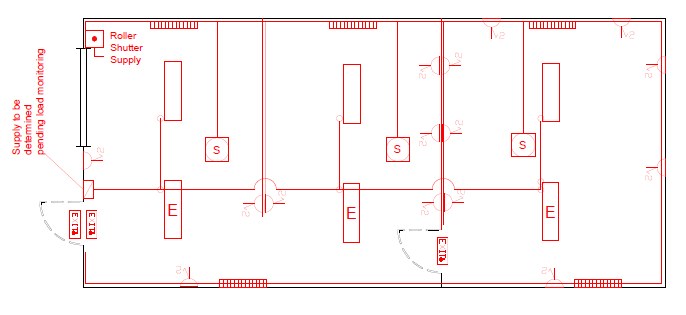 Tottenham Hale MDU stores building by Elm Site Services — electrical drawing