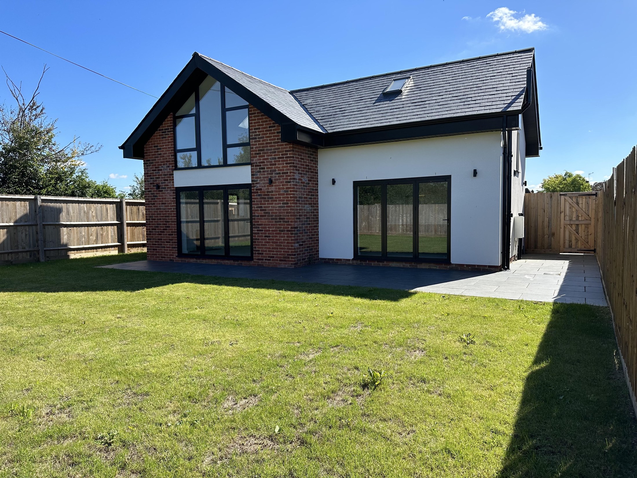 Rear elevation of a completed new-build house — Elm Site Services