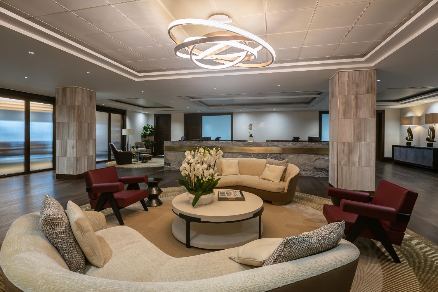 Reception lobby fit-out — Elm Site Services