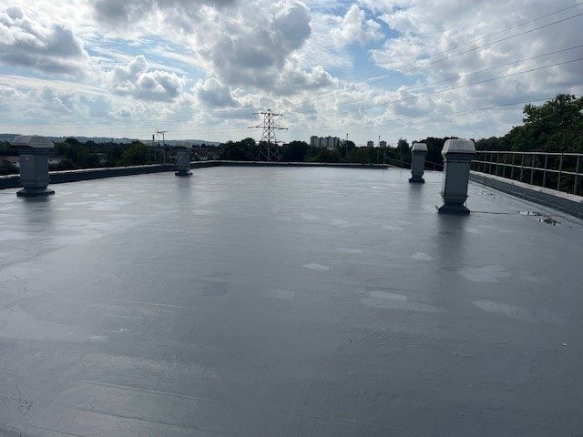 Flat roof with vents — Elm Site Services