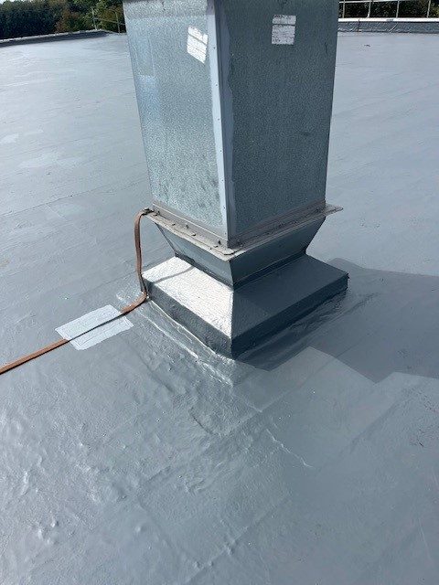 Roof upstand and membrane — Elm Site Services