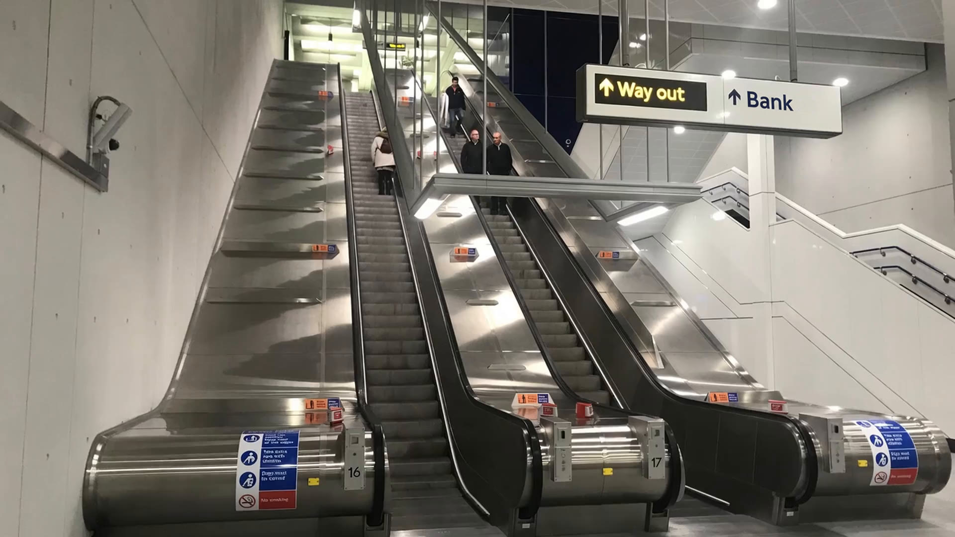 Bank Station Waterloo and City Line escalators — Elm Site Services railway and underground engineering